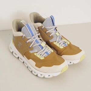 On Running Cloud Hi Edge Hiking Boots Mens 10.5 Cumin/Pearl Mid Top Lace-up